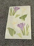 LARGE 3 X 6" MRS GROSSMAN STICKERS:  SPRING FLOWERS VELLUMCALLA LILIES CROCUS 3x