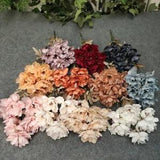 1 Flower branch 9 heads Artificial silk peony big flowers head for wedding...