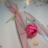 Handmade single rose origami flower gift decoration for Graduation, Valentine's, birthday, anniversary, just because, or special occasion