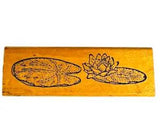 Vintage Annticipations Water 2 Lily Pads Flower Frog Rubber Stamp 9232H