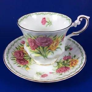 Queen??s Rosina - Special Flowers - Carnation Bone China Tea Cup And Saucer