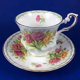 Queen??s Rosina - Special Flowers - Carnation Bone China Tea Cup And Saucer