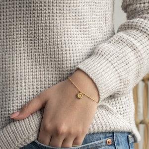 Sunflower Bracelet ?  Flower Jewelry ? Sunflower Jewelry ? Sunflower Gifts ? Friendship Bracelet ? Wish Bracelet ? Flower Girl Proposal