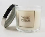 (1) Bath & Body Works White Citrus Water Lily Single Wick Scented Candle 4oz