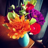 Custom Paper Bouquet. Crepe Paper Flowers. Perfect for First Anniversary, Weddings, Birthdays. Unique Gift.