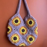 Crochet Sunflower Bag