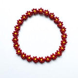 SUNFLOWER BRACELET - MAROON