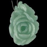BE07915# Hand Carved Unique Peony Flower Amazonite Pendant Bead Gemstone