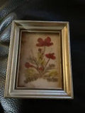 NEW LISTINGVintage Dried Flowers Gold Framed Art Wall Hanging Small Decor - LN