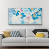 Original orchid oil painting / Contemporary artwork / Blue orchid / Wall decor /Original artwork / Handmade