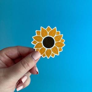 sunflower sticker / sunflower vinyl sticker / water bottle sticker / laptop sticker / waterproof sticker / scratch proof sticker