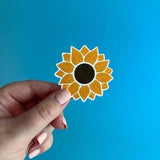 sunflower sticker / sunflower vinyl sticker / water bottle sticker / laptop sticker / waterproof sticker / scratch proof sticker