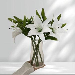 Real Touch Lily/DIY Flower Arrangement/White Lily/Artificial Lily/Table Setting Bouquet/White Lily