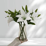 Real Touch Lily/DIY Flower Arrangement/White Lily/Artificial Lily/Table Setting Bouquet/White Lily