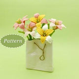 Rain Lily Orchid Crochet Pattern | Flower Bouquet DIY Crochet Pattern | English