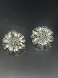 Fashion Flower Lily Orchid Silver Tone 1.4??? 7.97g Ea 3D Post Stud Earrings