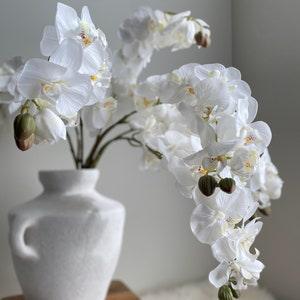 Real Touch Orchid Stem - High Quality Artificial Flower / Wedding / Home Decoration / Centerpiece / DIY Floral / Gifts / White