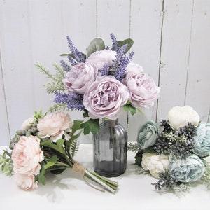 Lavender Flower Bouquet, Wedding Bouquet, Purple Table Centerpiece, Lavender Bridal Bouquet, Purple Bridesmaid Bouquet, Flower Girl Bouquet
