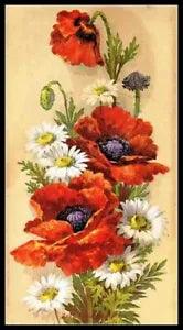 Peonies Bouquet 2 - DIY Chart Counted Cross Stitch Patterns Needlework DMC