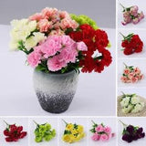 Artificial Flowers Fake Carnation All Occasions Artificial Flower Bunch