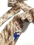 HERMES VINTAGE SCARF PRINT BARLEY TIE CARNATION DAISY FLOWER HIGH END FRANCE