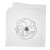 'Peony Flower' Cotton Baby Blanket / Shawl (BY00004466)