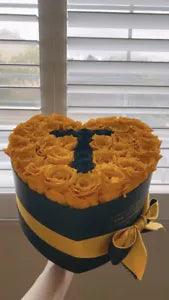 themillionroses-yellow rose with T letter