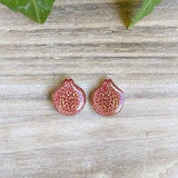 Orange Orchid Flower Stud Earrings, Vanda Orchid Jewelry, Tropical Post Earrings, Resin Flower, Floral Earring, Spotted Orchid, Orchid Gift
