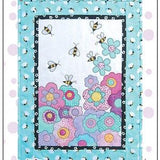 Save the Bees Wall hanging Pattern with Applique Bees and Flowers Includes Wildflower Seed Confetti.