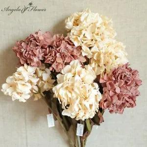 Hydrangea Branch Artificial Flower-Air-dried Fake Flowers Home Events Decoration