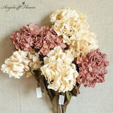 Hydrangea Branch Artificial Flower-Air-dried Fake Flowers Home Events Decoration