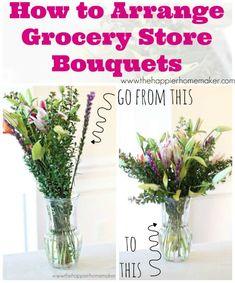 How to Arrange Grocery Store Flowers Flower Delivery