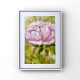 Peony Painting, Peonies Original Oil Art, Blooming Peony Artwork, Ukrainian Art