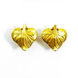 Vintage Metropolitan Museum of Art (MMA) Water Lily Leaf Clip on Earrings