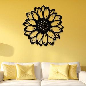 Sunflower Metal Decor, Sunflower, Sunflower Art, Sunflower Kitchen Decor, Flower Art, Wall Art, Wall Decor, Home Decor, Room Decor, Gift