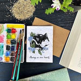 Brucie Boy - Plantable Greeting card, Flower seed paper, Pet loss card, Sympathy, Eco-friendly, Handmade.