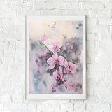 Flowers Painting Original Watercolor Painting Tropical Floral Art Orchid Wall Art
