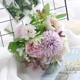 Artificial Flowers Peony Hybrid Silk Bouquet For Home Wedding Decoration Crafts
