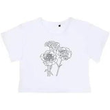 'Carnation Flowers' Women's Cotton Crop Tops (CO039224)