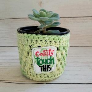 Cactus Pot Cozy, Succulent Plant Pot Cover, Nursery Pot Cover, Plant Decoration, Gift for Mom, Plant Gift, Made in Canada, Ready to Ship