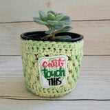 Cactus Pot Cozy, Succulent Plant Pot Cover, Nursery Pot Cover, Plant Decoration, Gift for Mom, Plant Gift, Made in Canada, Ready to Ship