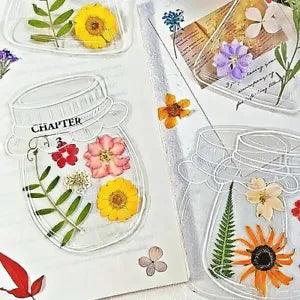 Transparent Bookmarks for Dried Flowers, Easy DIY Bookmarks Making Kit with I...