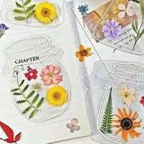Transparent Bookmarks for Dried Flowers, Easy DIY Bookmarks Making Kit with I...