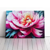 Luscious Peony Flower Canvas Print Wall Art Framed Picture Home Decor Large