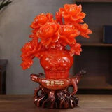 Chinese Style Peony Flower Ornaments Tabletop Desktop Decoration Gift??????????