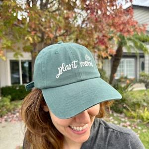 Plant Mom Hat Green