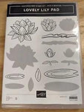 NEW LISTINGStampin Up LOVELY LILY PAD Stamp Set Of 8 - Photopolymer Stamp Set - Flower