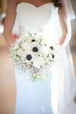 Alex and Charlotte's elegant navy and white winter wedding Flower Delivery