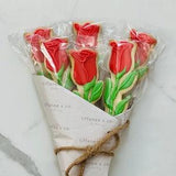 One Dozen Cookie Rose Bouquet