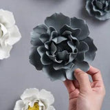 3D Lotus Peony Handmade Wall Decor Ceramic Flower Decoration Wall Hanging Art